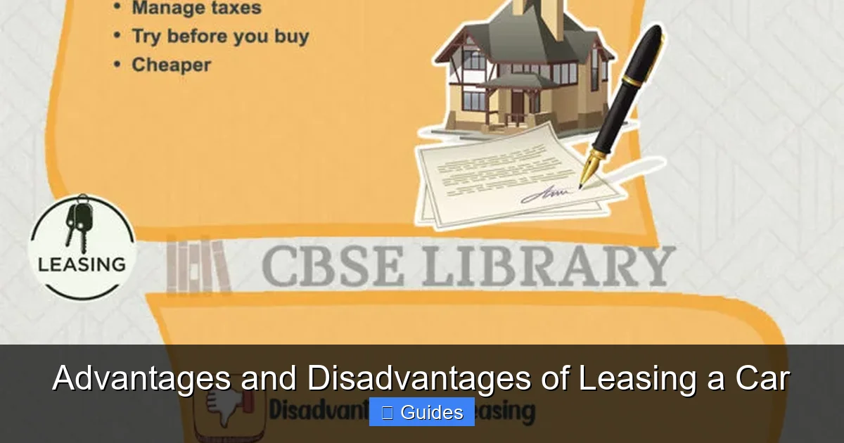Advantages and Disadvantages of Leasing a Car