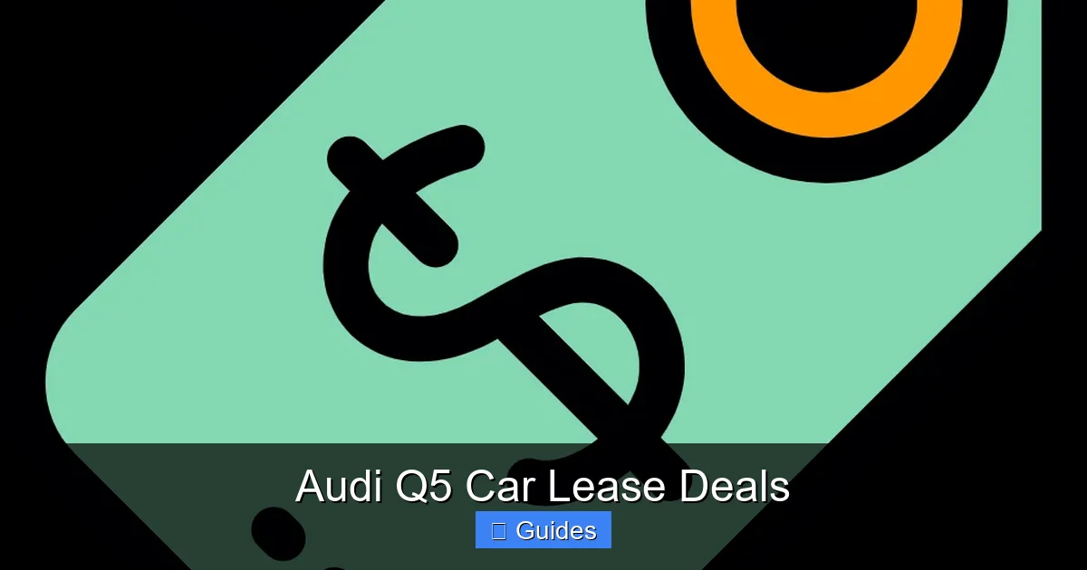 Audi Q5 Car Lease Deals