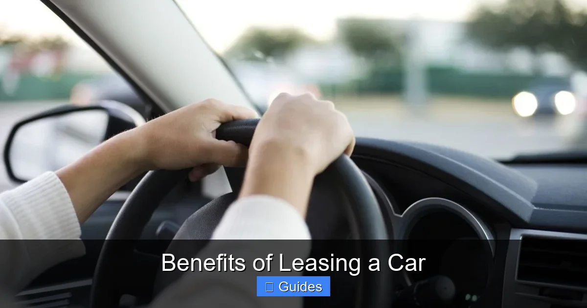 Benefits of Leasing a Car