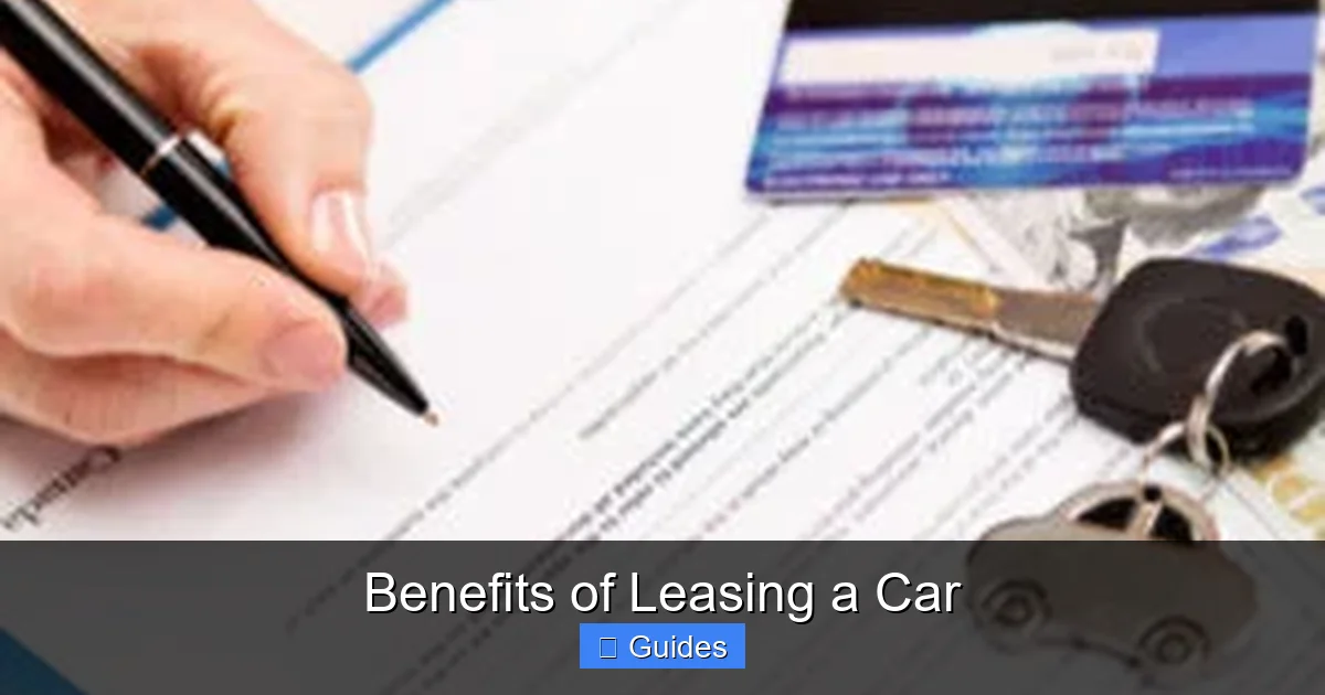Benefits of Leasing a Car