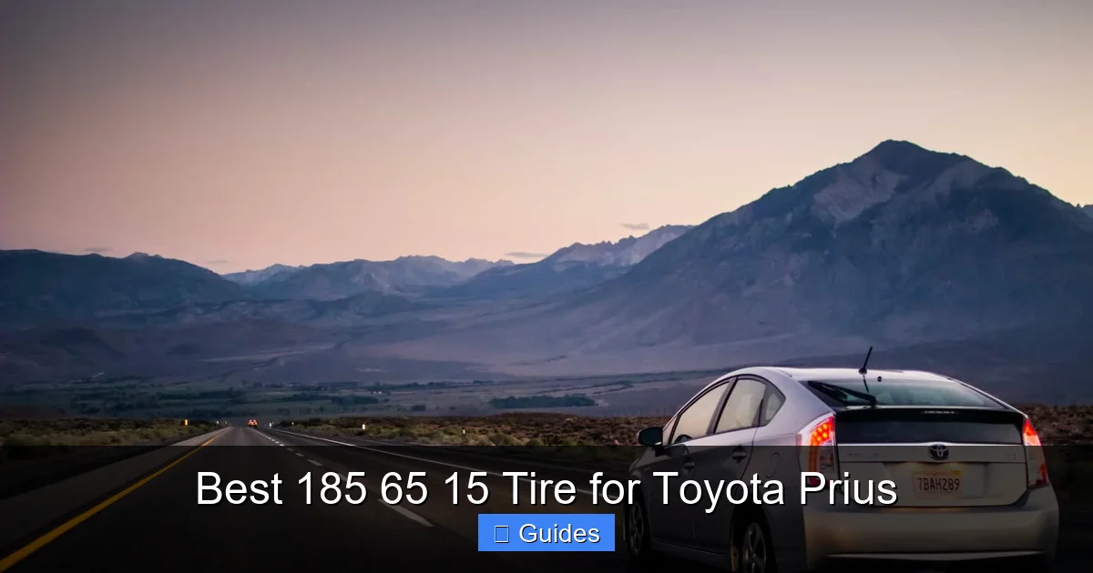 Best 185 65 15 Tire for Toyota Prius