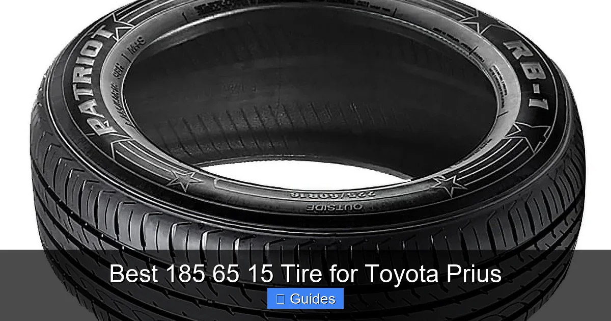 Best 185 65 15 Tire for Toyota Prius