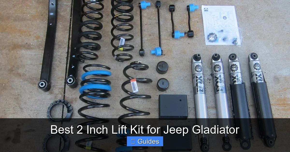 Best 2 Inch Lift Kit for Jeep Gladiator