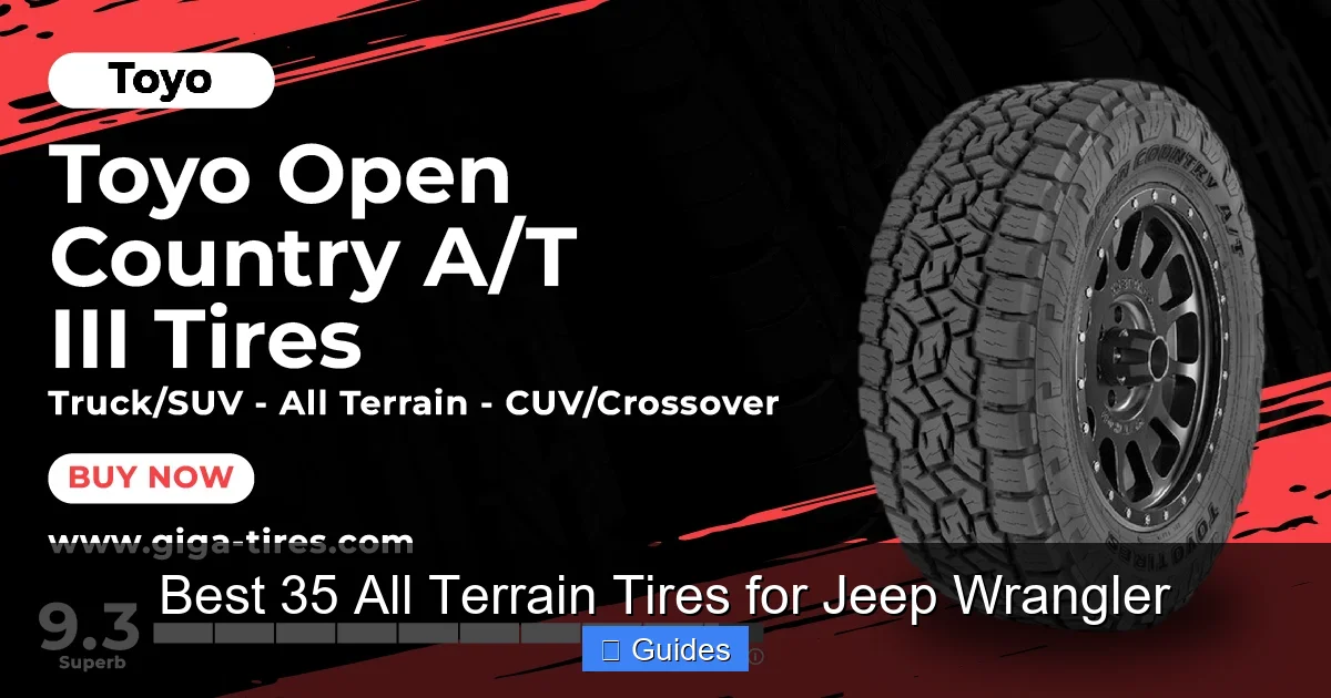Best 35 All Terrain Tires for Jeep Wrangler