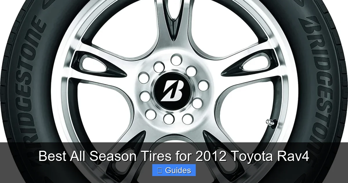 Best All Season Tires for 2012 Toyota Rav4