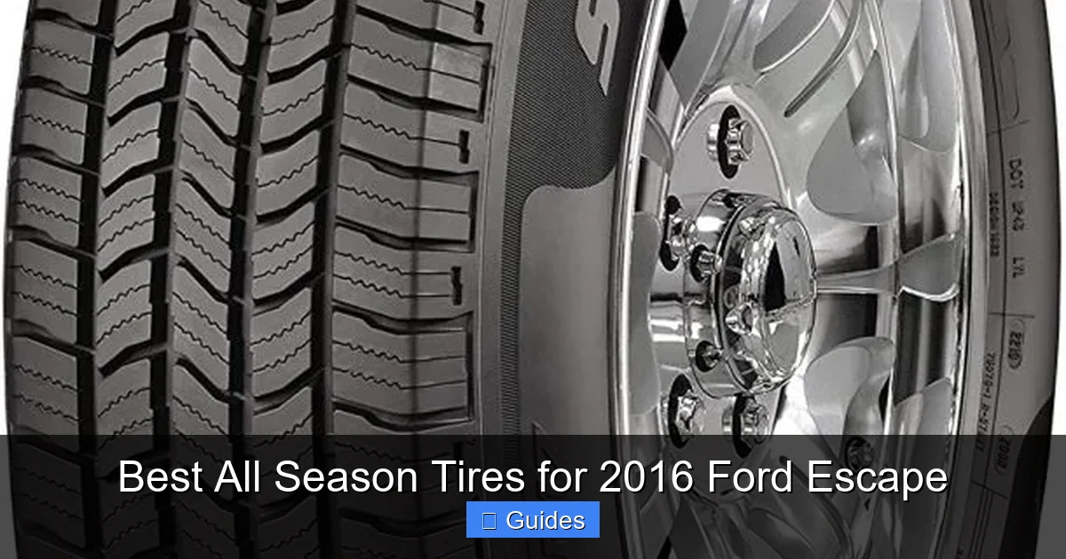 Best All Season Tires for 2016 Ford Escape