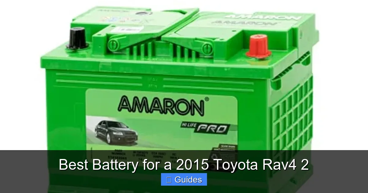 Best Battery for a 2015 Toyota Rav4 2