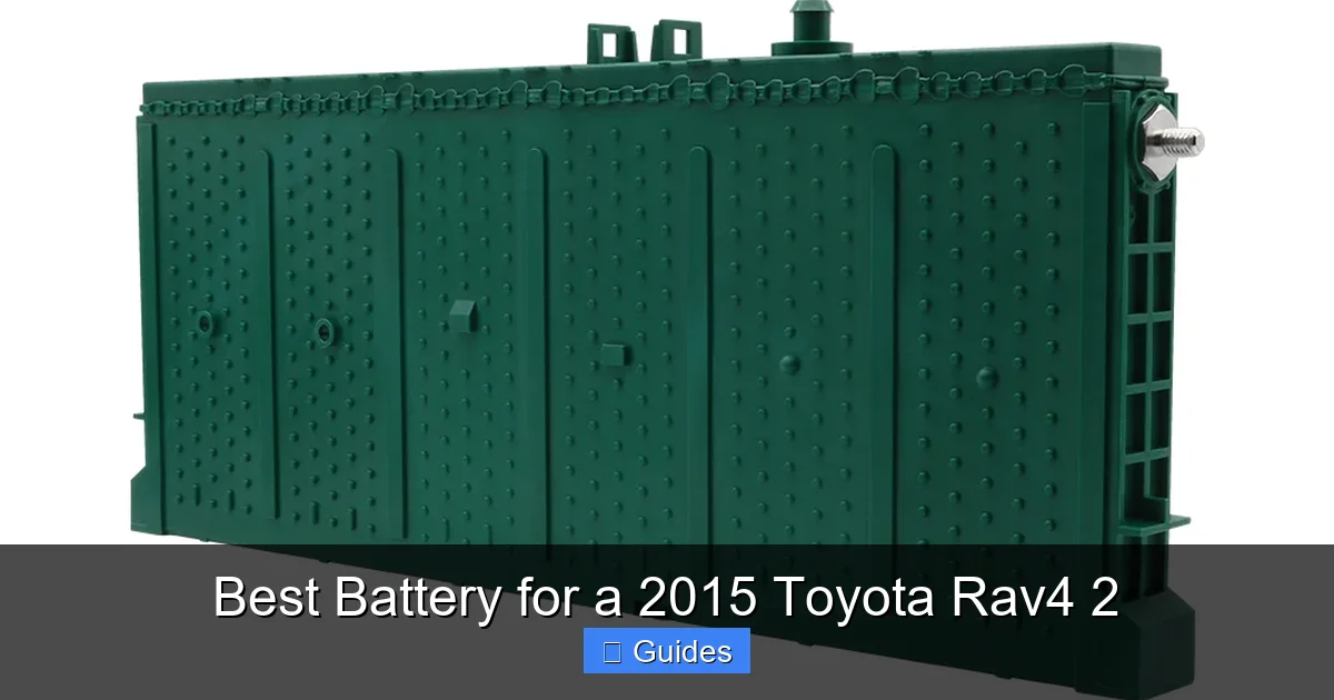 Best Battery for a 2015 Toyota Rav4 2