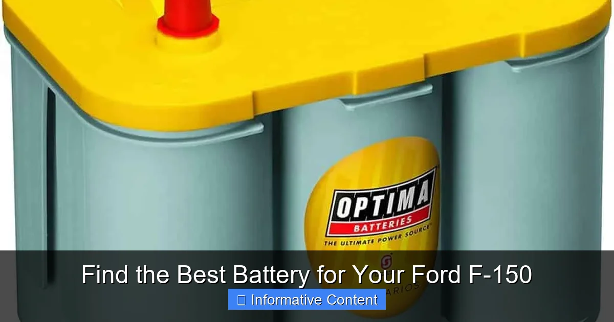 Find the Best Battery for Your Ford F-150