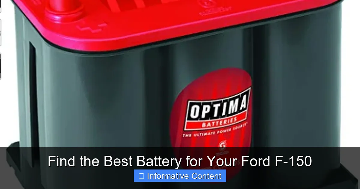 Find the Best Battery for Your Ford F-150