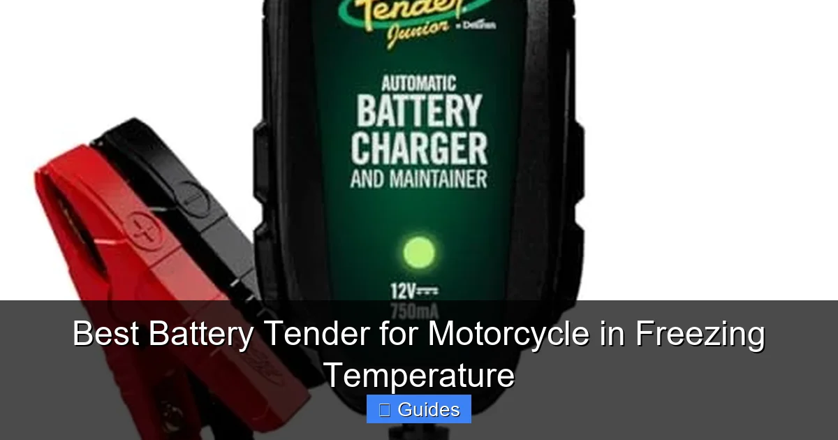 Best Battery Tender for Motorcycle in Freezing Temperature
