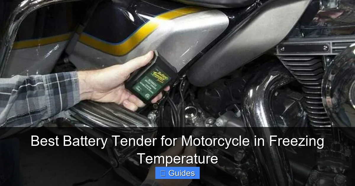 Best Battery Tender for Motorcycle in Freezing Temperature