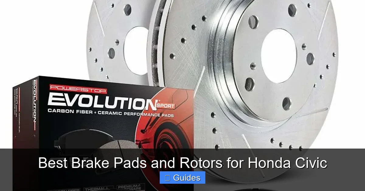Best Brake Pads and Rotors for Honda Civic