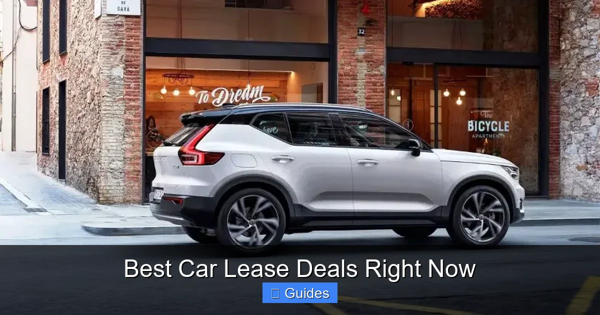 Best Car Lease Deals Right Now
