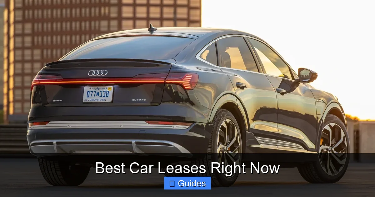 Best Car Leases Right Now