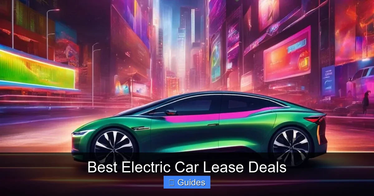 Best Electric Car Lease Deals