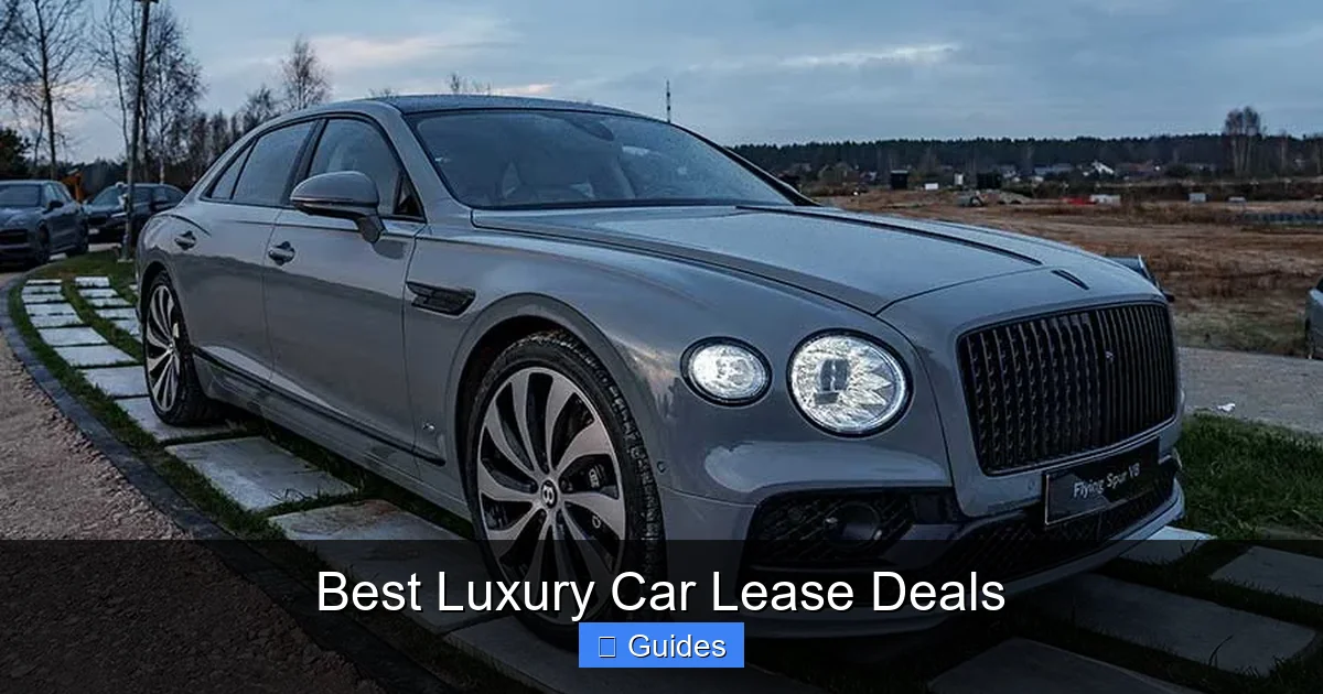 Best Luxury Car Lease Deals