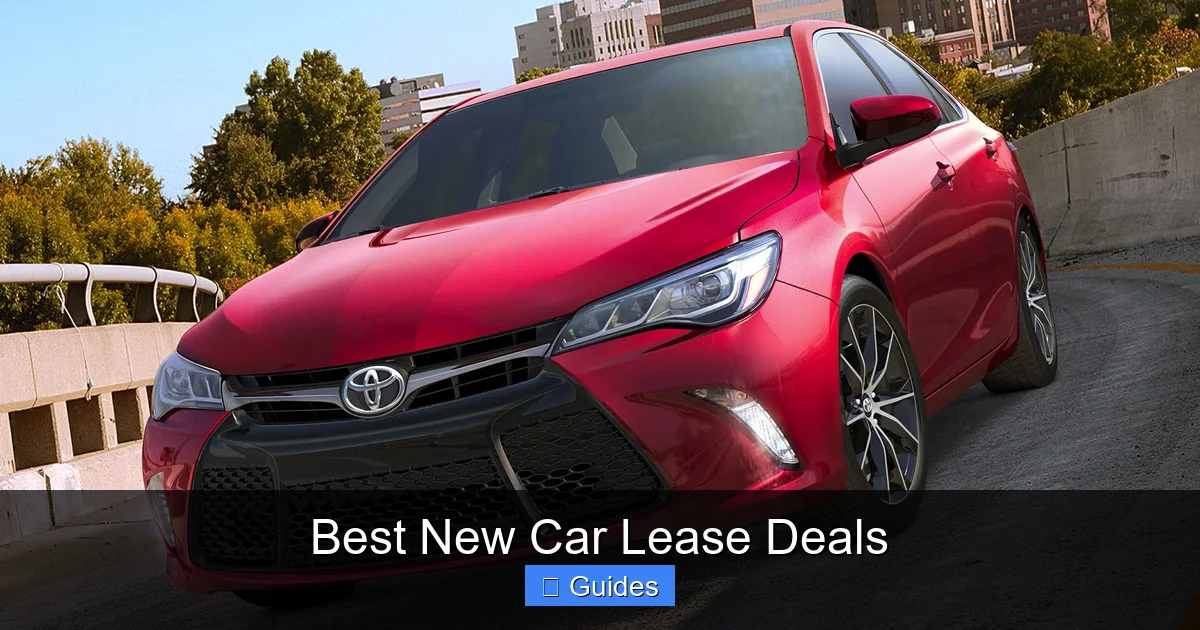 Best New Car Lease Deals