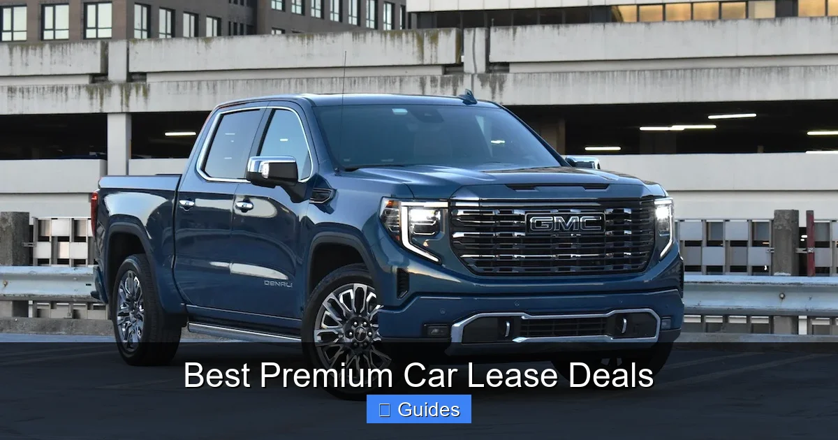 Best Premium Car Lease Deals