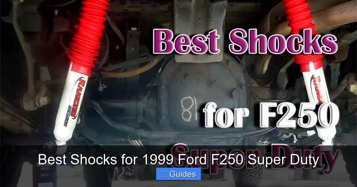 Best Shocks for 1999 Ford F250 Super Duty