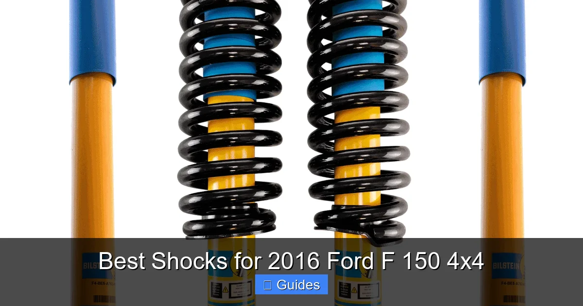 Best Shocks for 2016 Ford F 150 4x4