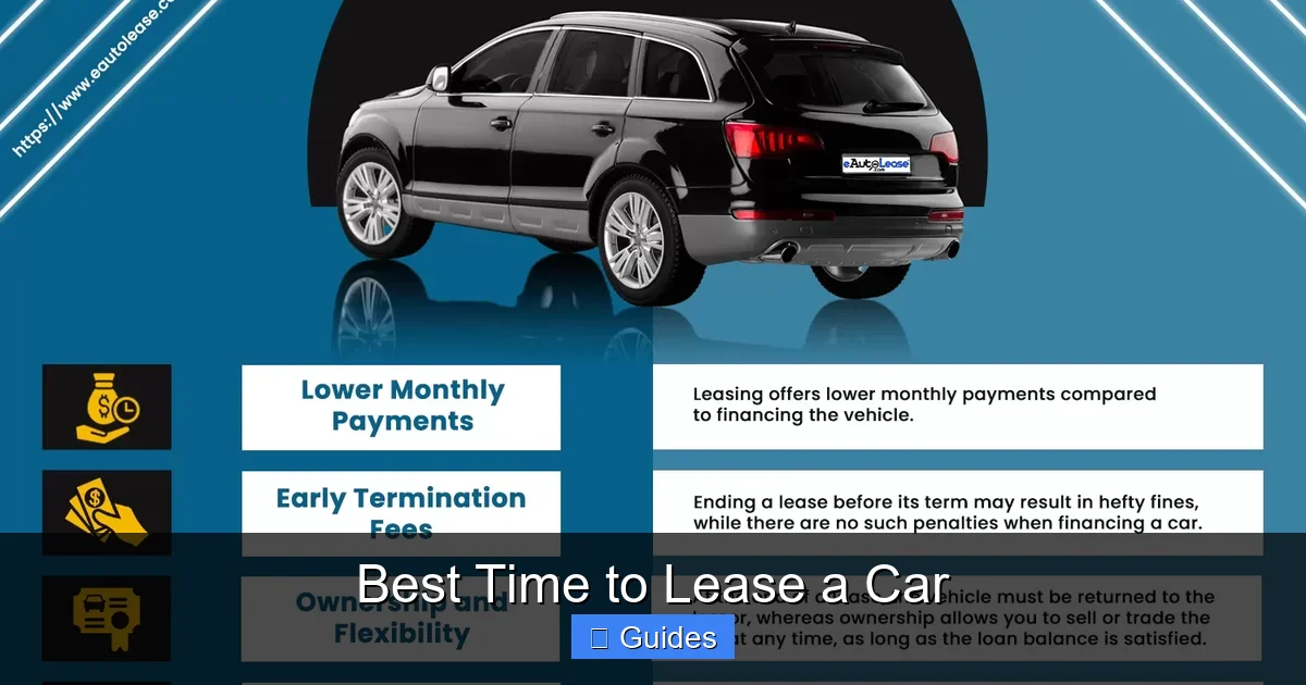 Best Time to Lease a Car