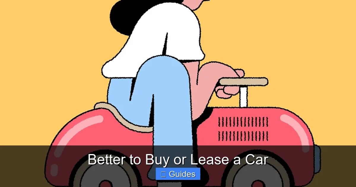 Better to Buy or Lease a Car
