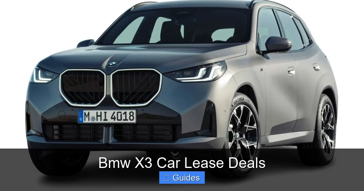 Bmw X3 Car Lease Deals