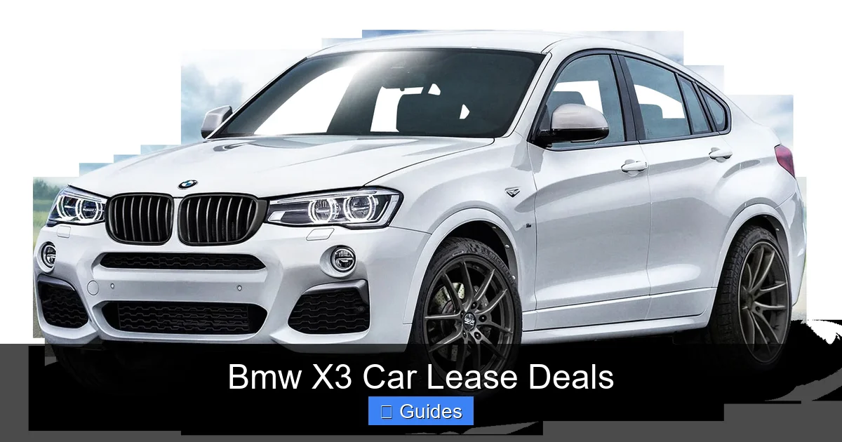 Bmw X3 Car Lease Deals