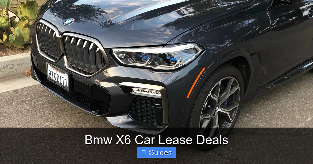 Bmw X6 Car Lease Deals