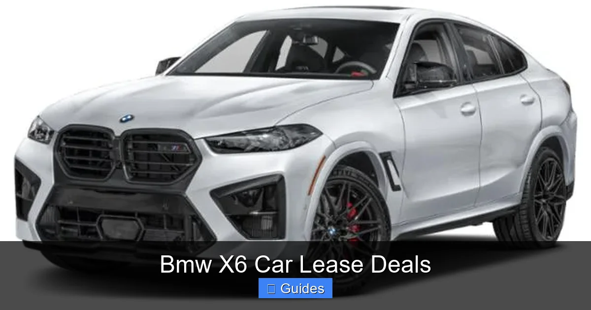 Bmw X6 Car Lease Deals