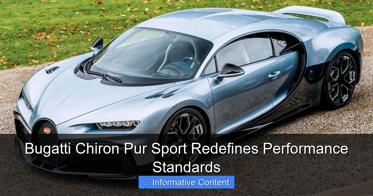 Bugatti Chiron Pur Sport Redefines Performance Standards