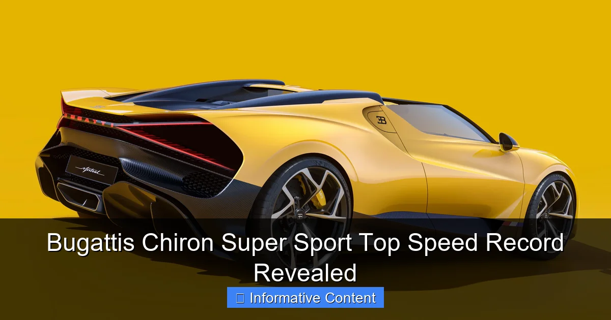 Bugattis Chiron Super Sport Top Speed Record Revealed