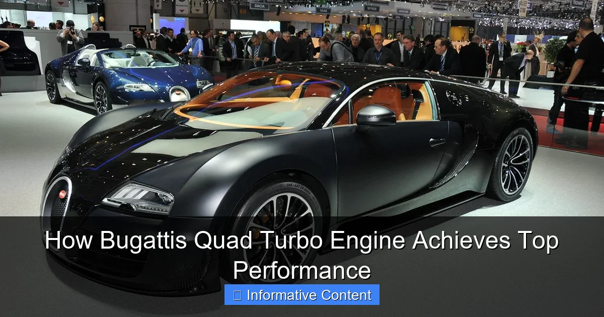 How Bugattis Quad Turbo Engine Achieves Top Performance