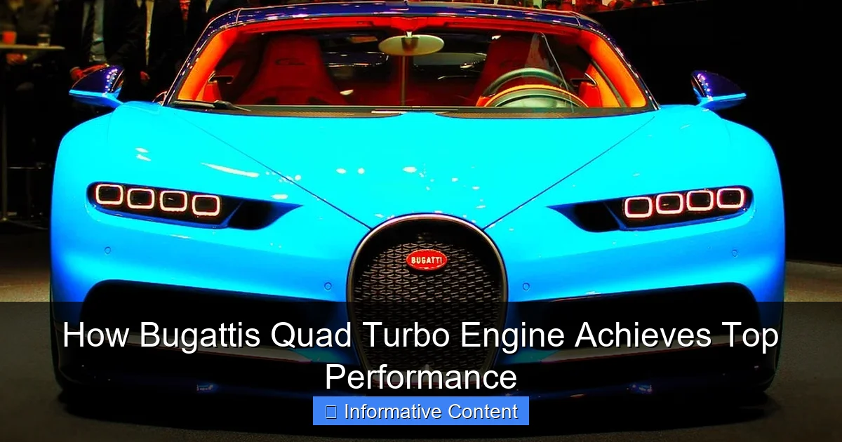 How Bugattis Quad Turbo Engine Achieves Top Performance
