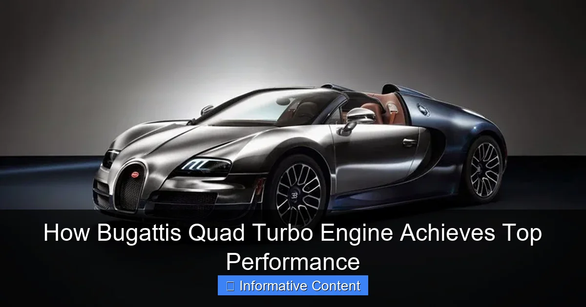 How Bugattis Quad Turbo Engine Achieves Top Performance