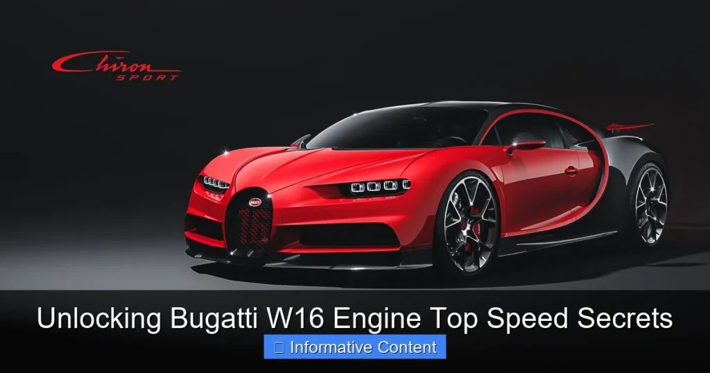 Unlocking Bugatti W16 Engine Top Speed Secrets