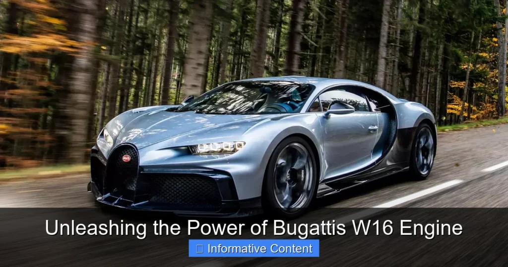 Unleashing the Power of Bugattis W16 Engine