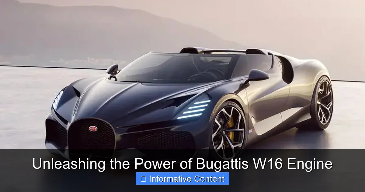 Unleashing the Power of Bugattis W16 Engine