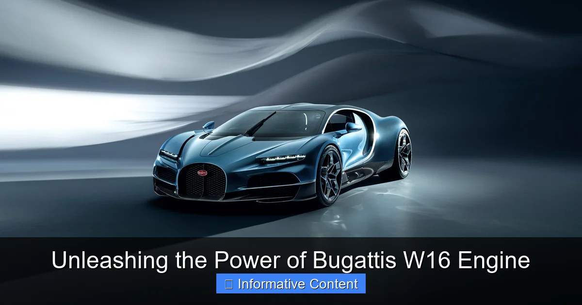 Unleashing the Power of Bugattis W16 Engine