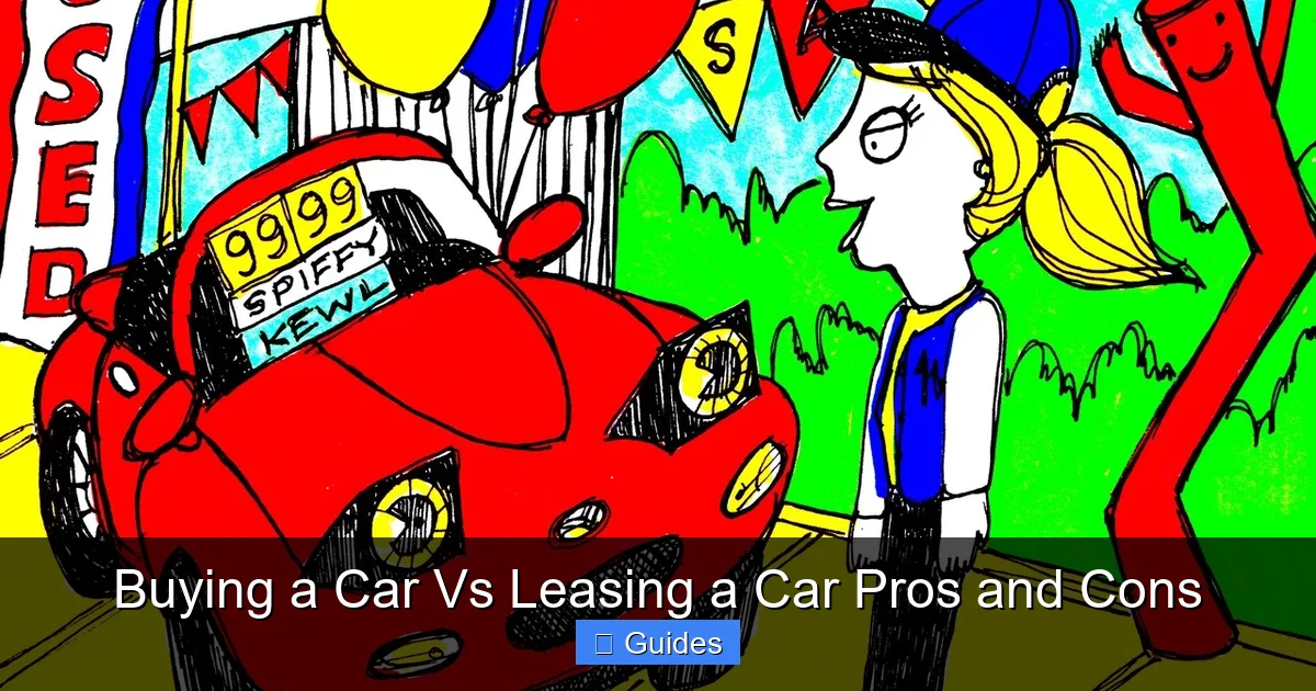 Buying a Car Vs Leasing a Car Pros and Cons