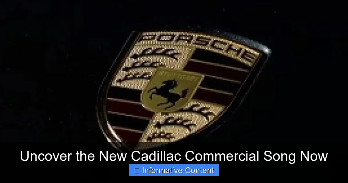 Uncover the New Cadillac Commercial Song Now
