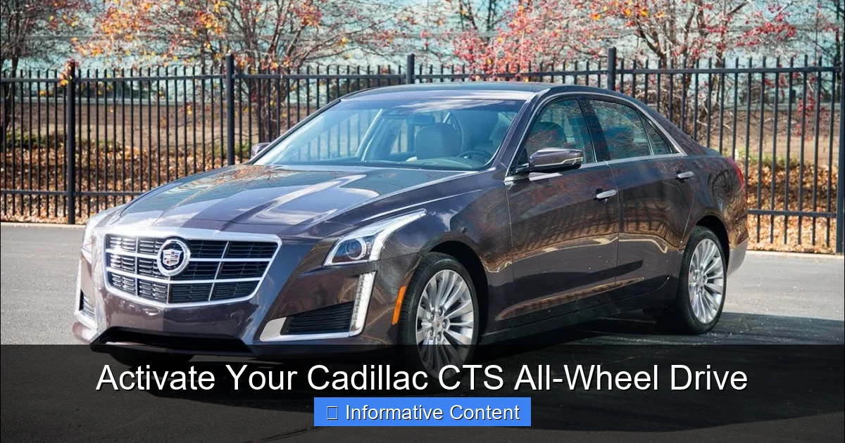 Activate Your Cadillac CTS All-Wheel Drive