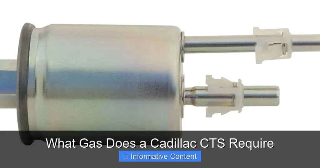 What Gas Does a Cadillac CTS Require
