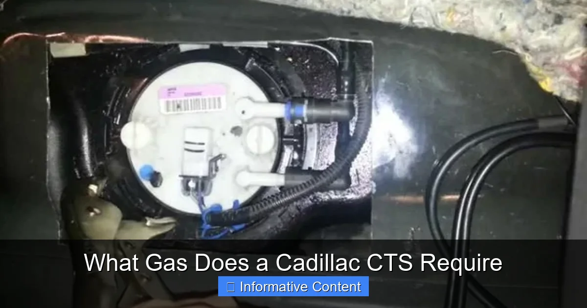What Gas Does a Cadillac CTS Require