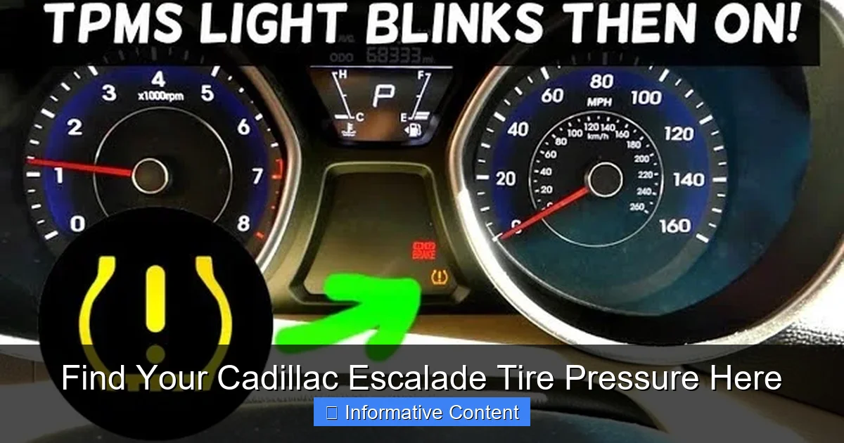 Find Your Cadillac Escalade Tire Pressure Here