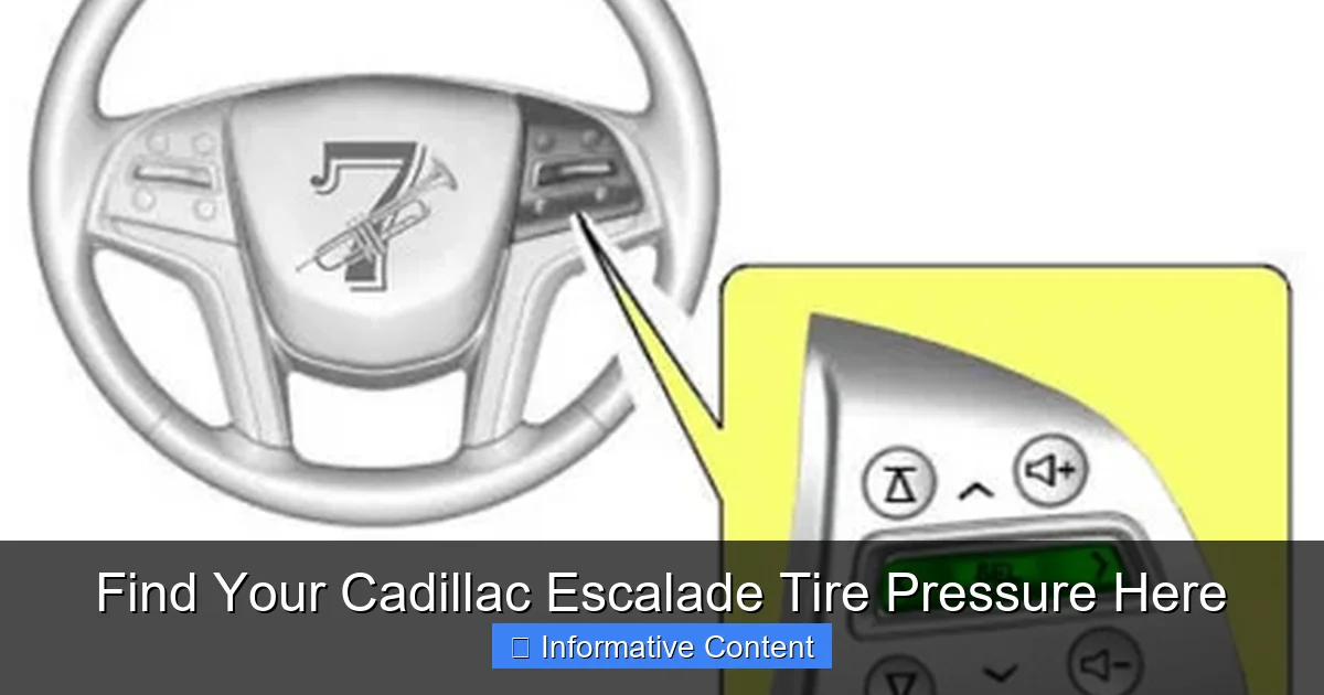 Find Your Cadillac Escalade Tire Pressure Here