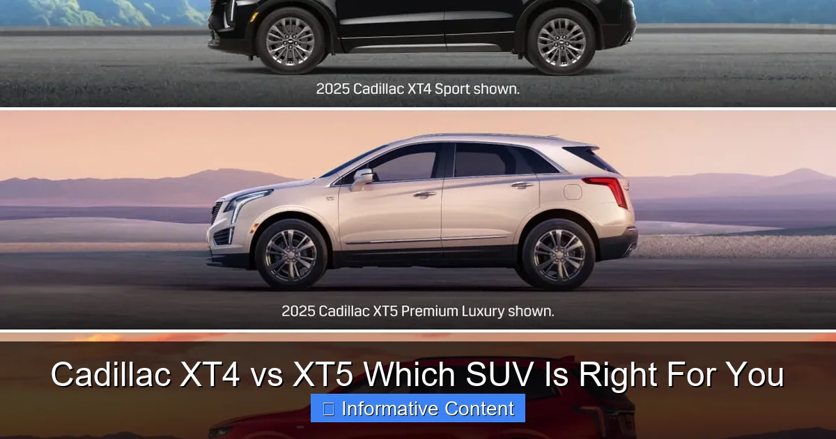Cadillac XT4 vs XT5 Which SUV Is Right For You