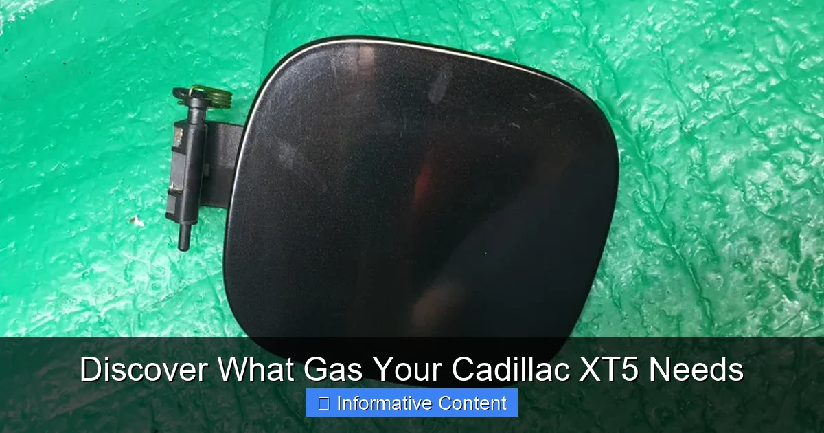 Discover What Gas Your Cadillac XT5 Needs