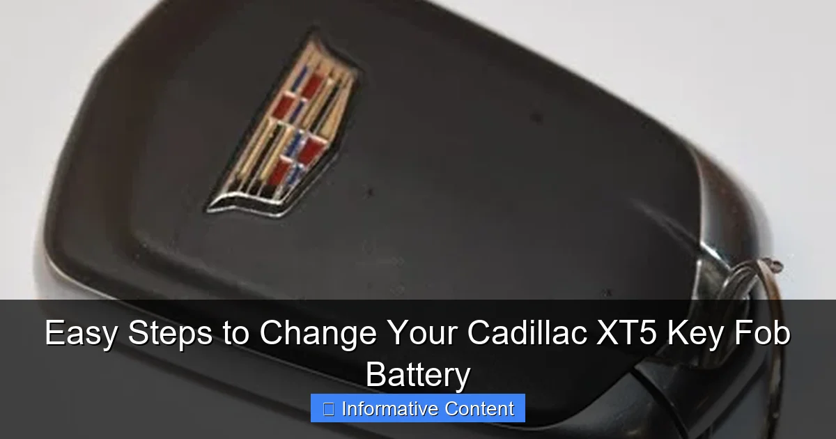 Easy Steps to Change Your Cadillac XT5 Key Fob Battery